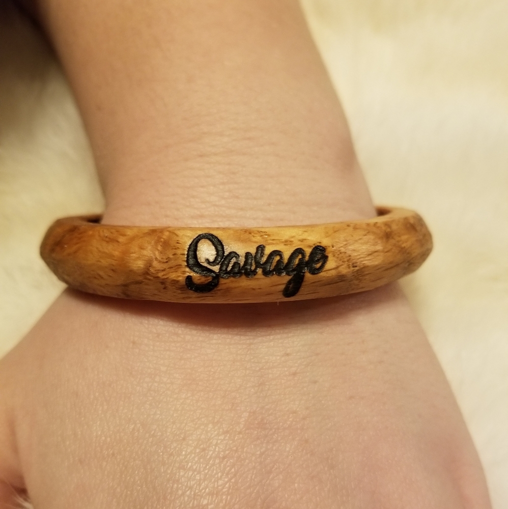 Red Oak Bangle Bracelet